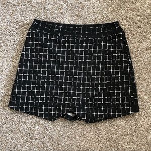 Soprano Black Checkered Mini Skort